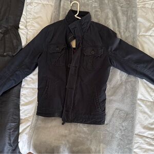 Hollister Men's Navy/Red Jacket